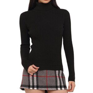Sweet Chilling Turtleneck tight sweat mini skirt